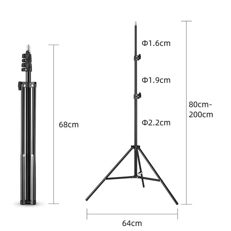 Black single tripod