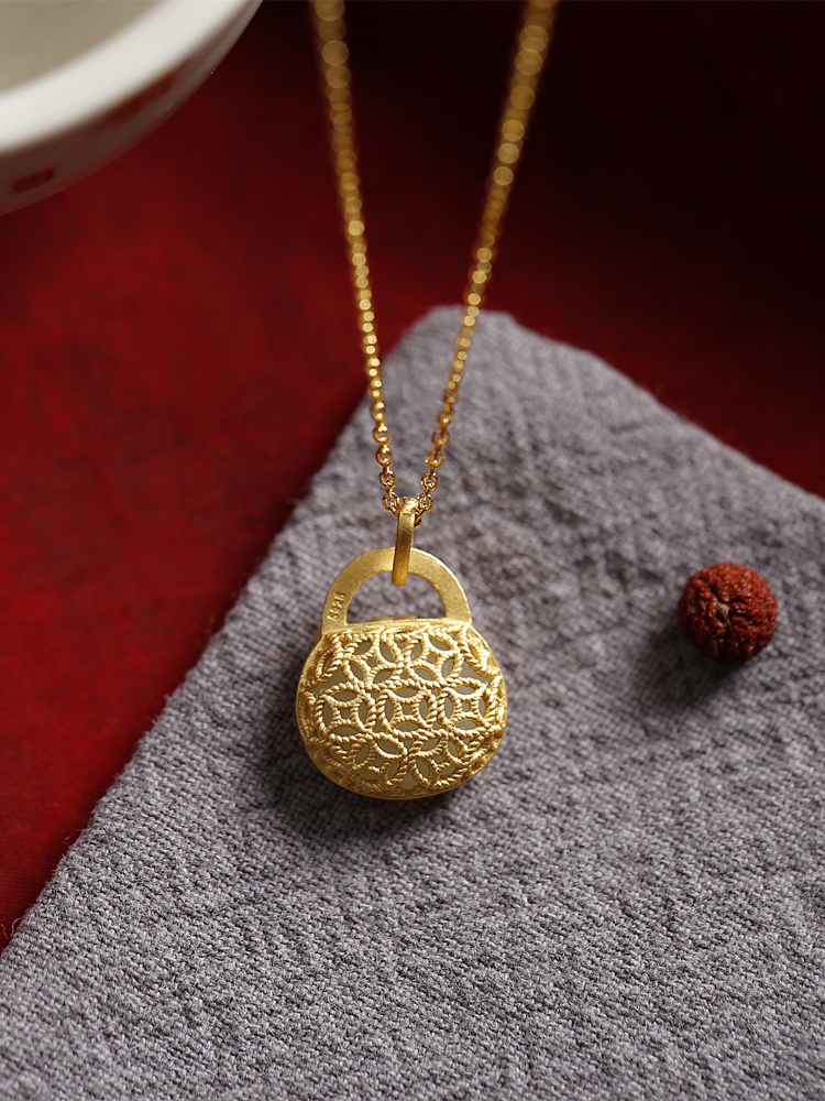 Little Silversmith Sterling Silver Hetian Jade Pendant For Women