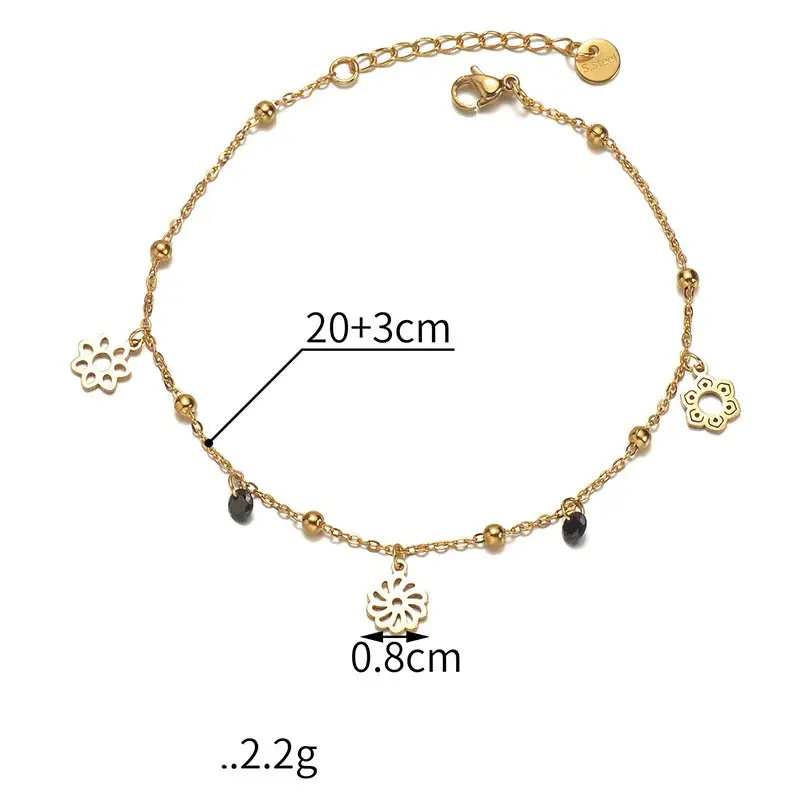 Zircon Tone Pendant Bracelet Female