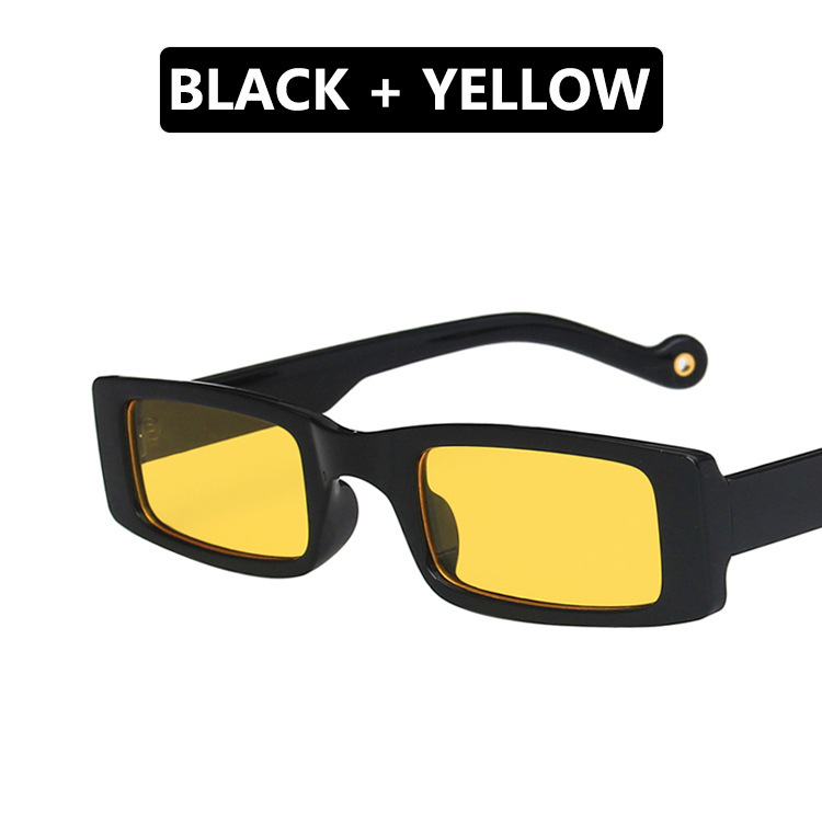 Personalized Small-frame Square Sunglasses With Concave Shape