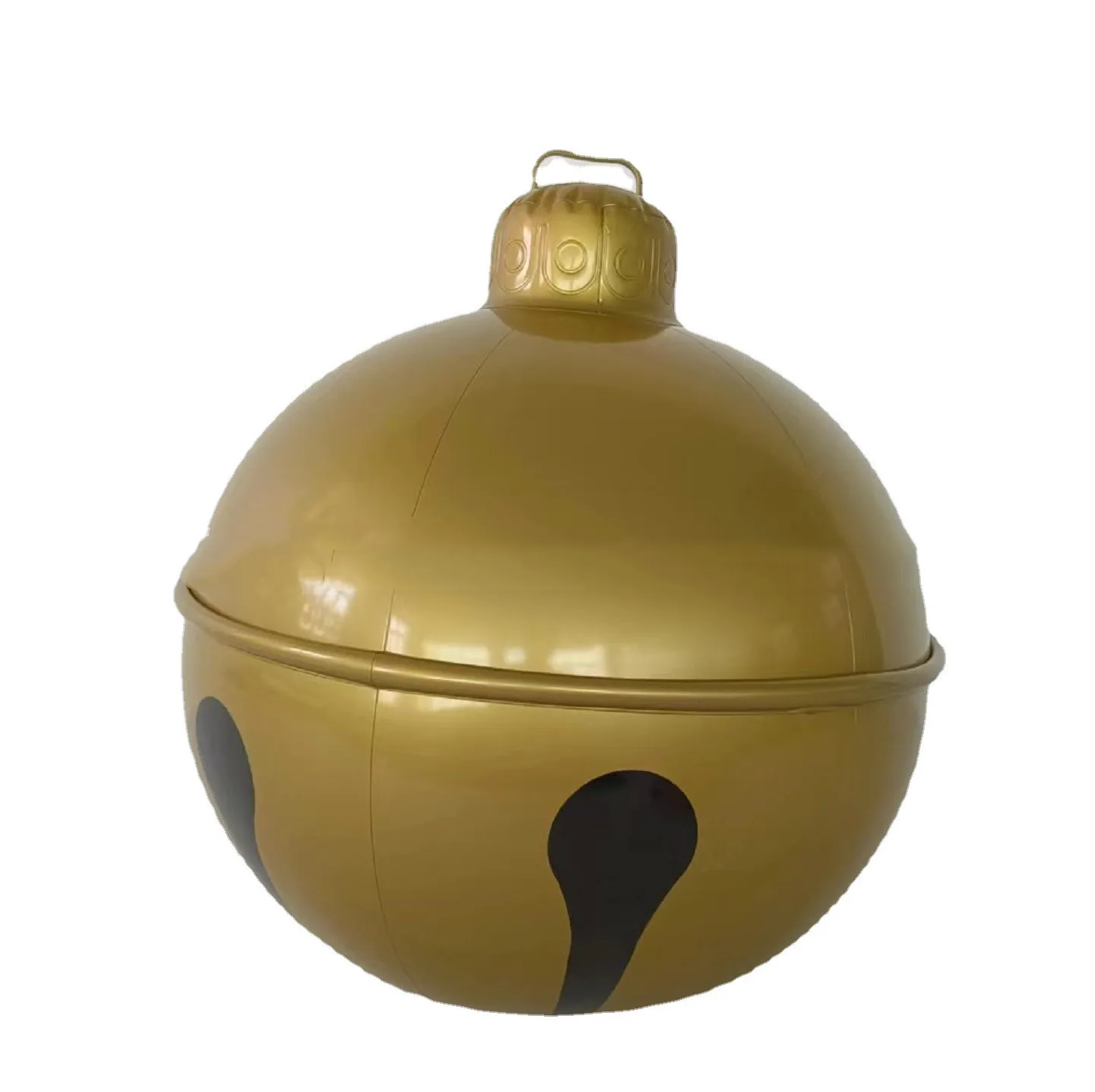 Christmas Decoration Bell Smiling Face 60cm Pvc Inflatable Balloon – image 3