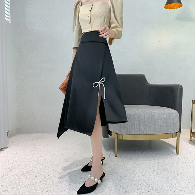 French Vintage Square Neck Shirt Female Skirt - Shop at LoveMi