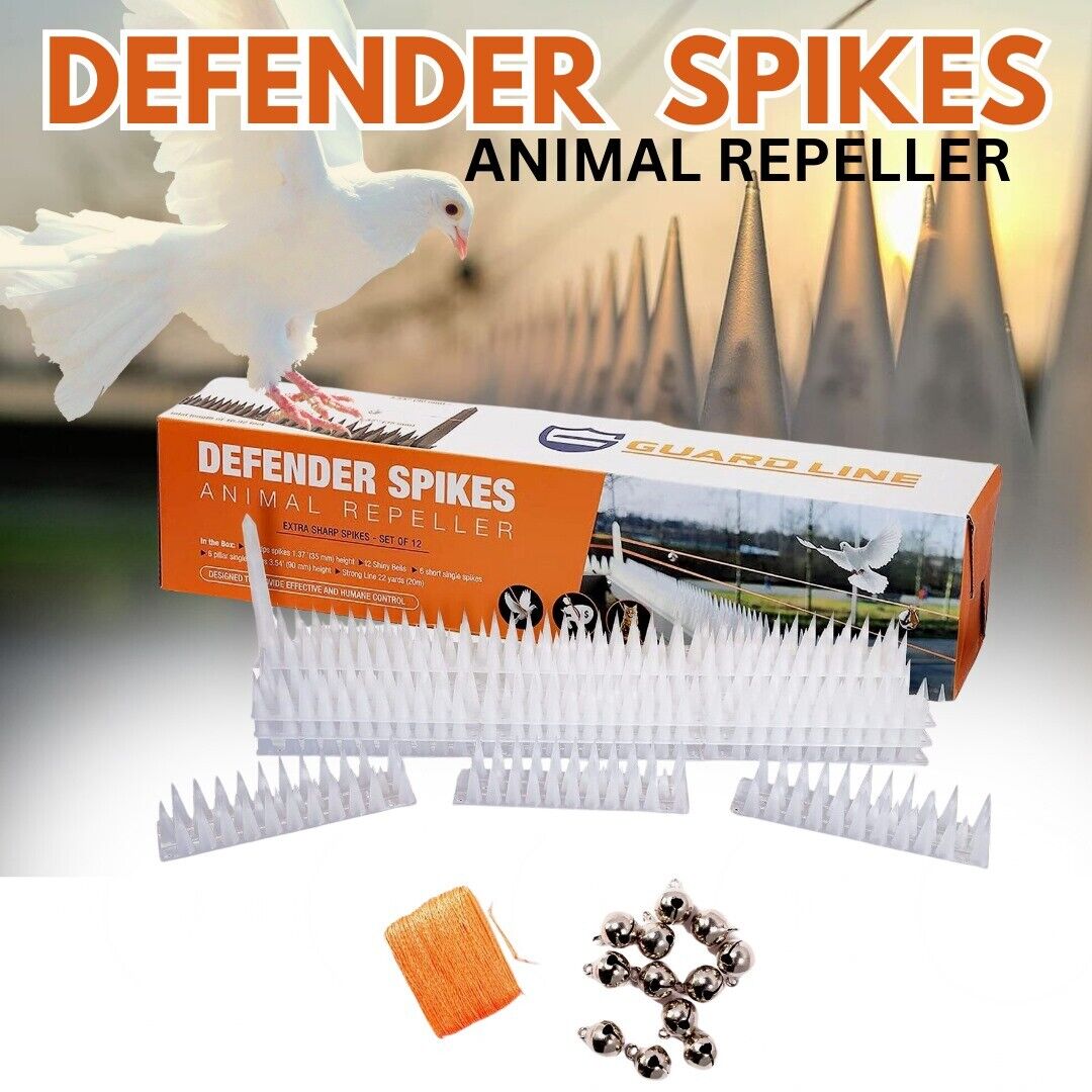 Bird Repellent Fence Kit for Small Animals. we ship only inside the US, USPS First Class Package 2 Day Handling , 2-5 Day Shipping. Bird Spikes 5.1m/16.92 FT Bird Deterrent Spikes for Small Birds Squirrels Cats Keep Birds Away from Fence Roof Railing Push