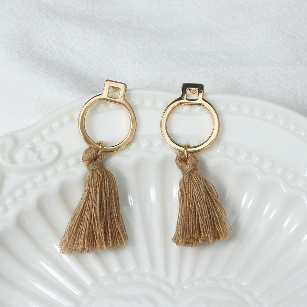 Retro Style Earrings Female Ethnic Creative Trendy Simple Style Temperament
