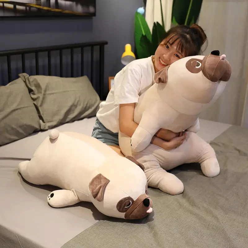 Puppy Pug Doll Down Cotton Stupid Pug Soft Pillow Home Pillow