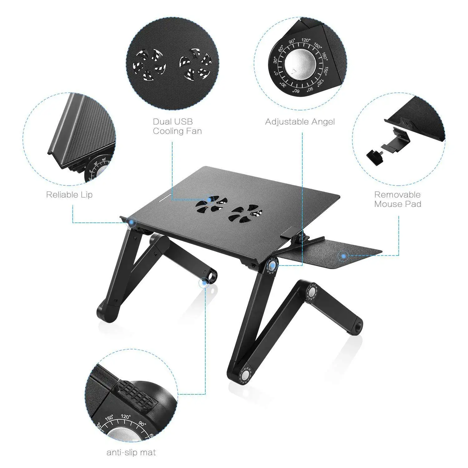 Folding Computer Desk Notebook Stable