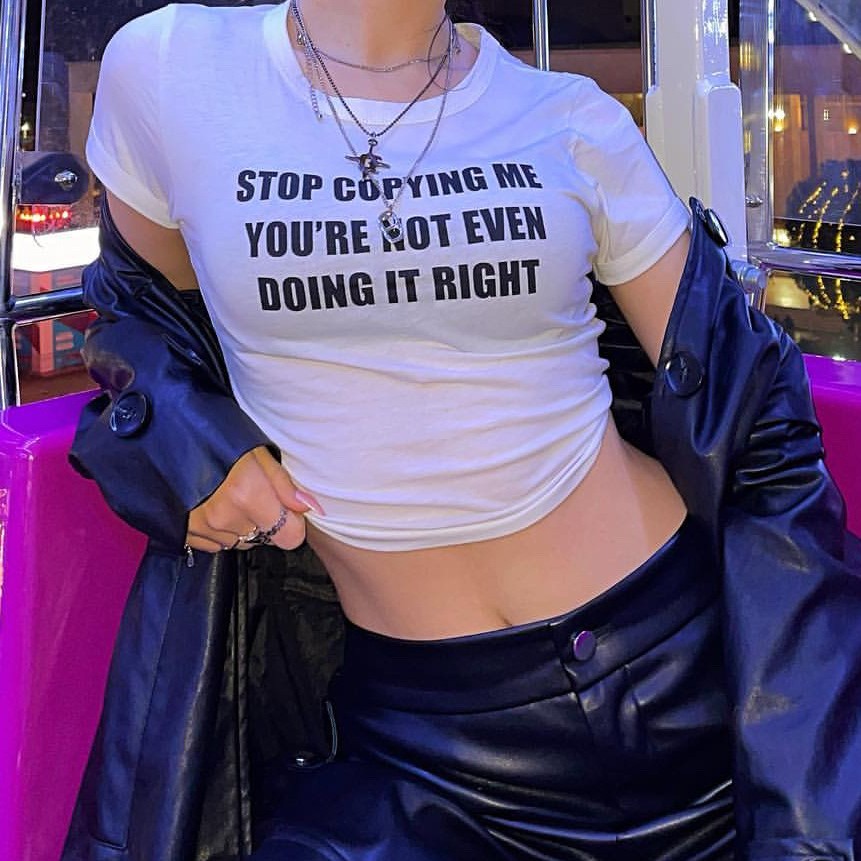 Women's Slim Slim Sweet Fresh Print T-shirt