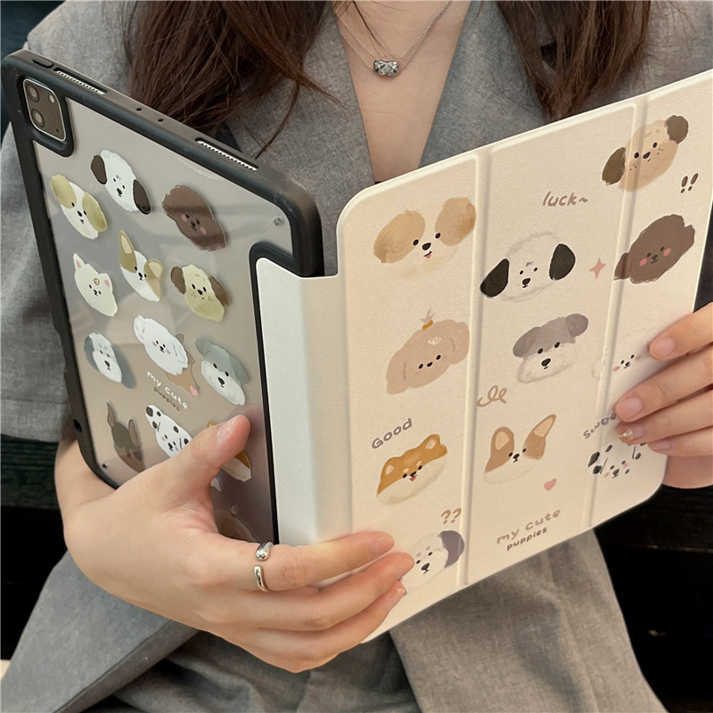 Cute Cartoon Dog Tablet Protective Cover