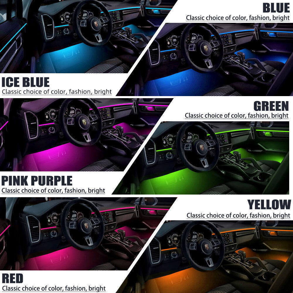 Symphony Full RGB LED Car Interior Acrylic Light Ambient Strip APP Control — image 6