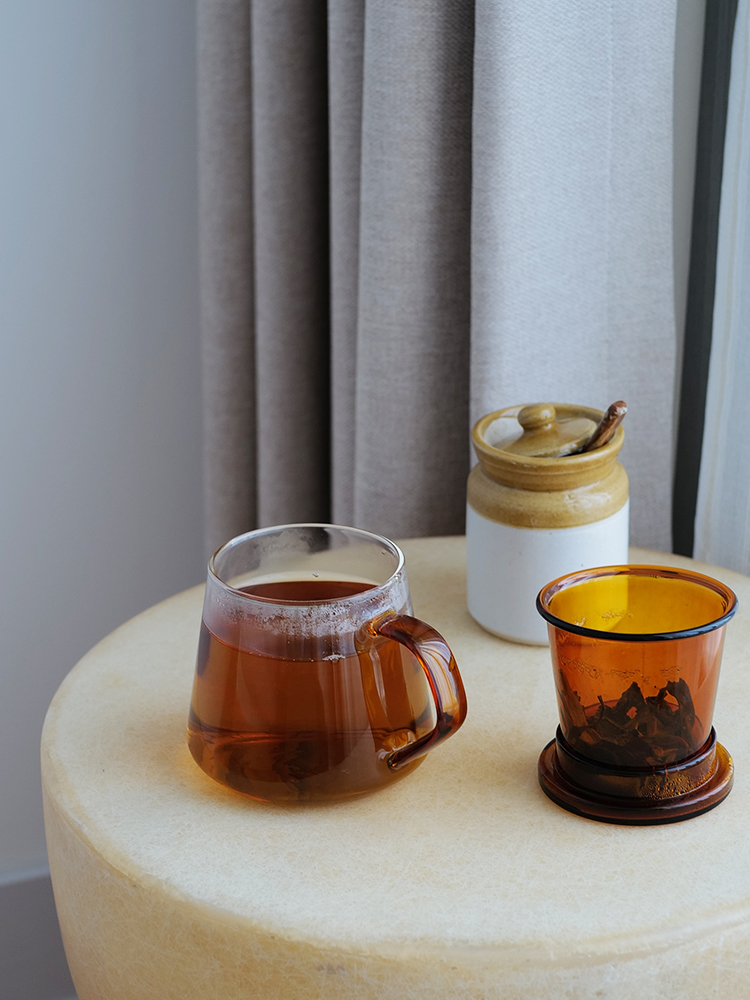 High Temperature Resistant Office Filter Tea Separation Glass