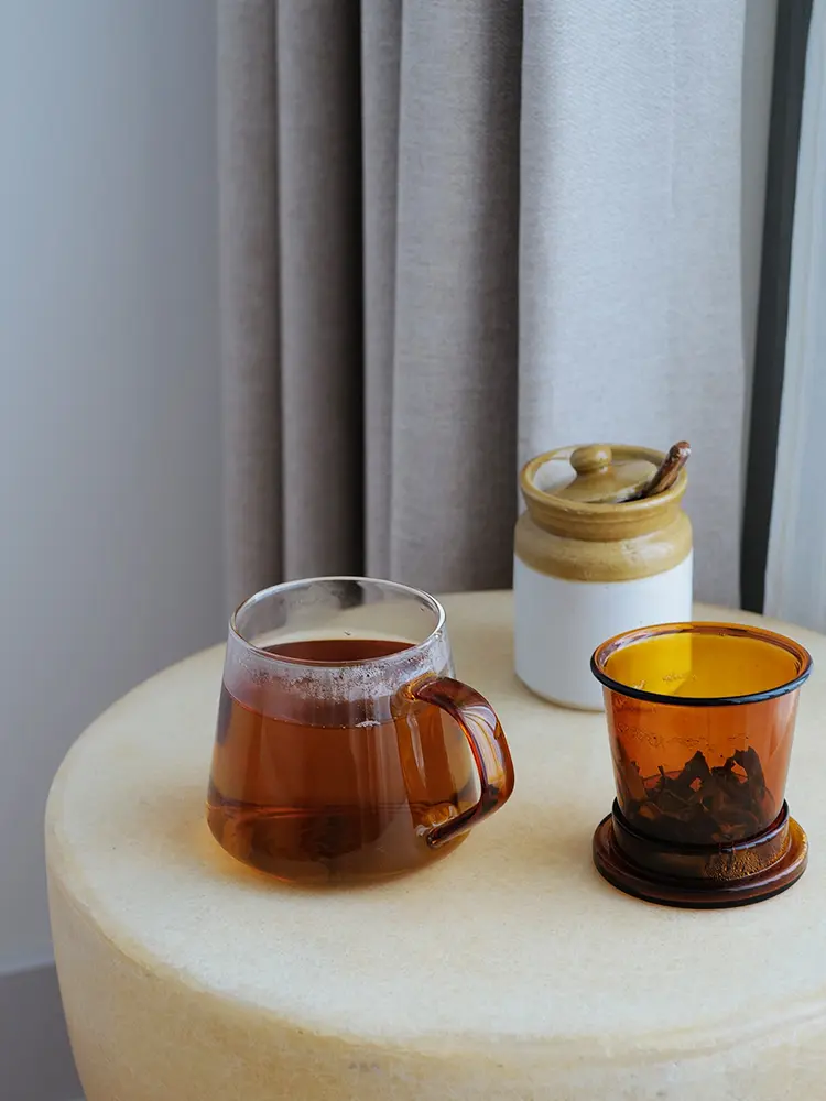 High Temperature Resistant Office Filter Tea Separation Glass