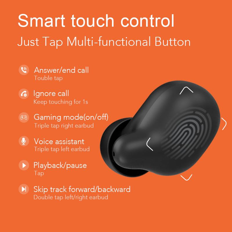 True Wireless Bluetooth Headset With Large Capacity Charging Box