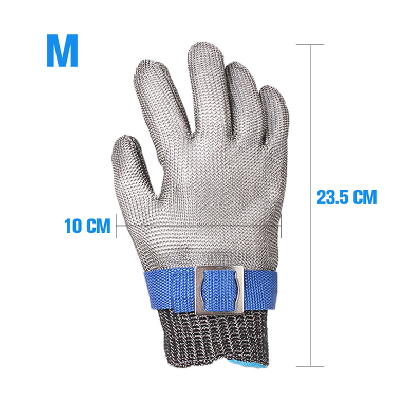 Safety Cut Proof Glove Stainless Steel Mesh Butcher Stab Resistant Metal Gloves — image 5