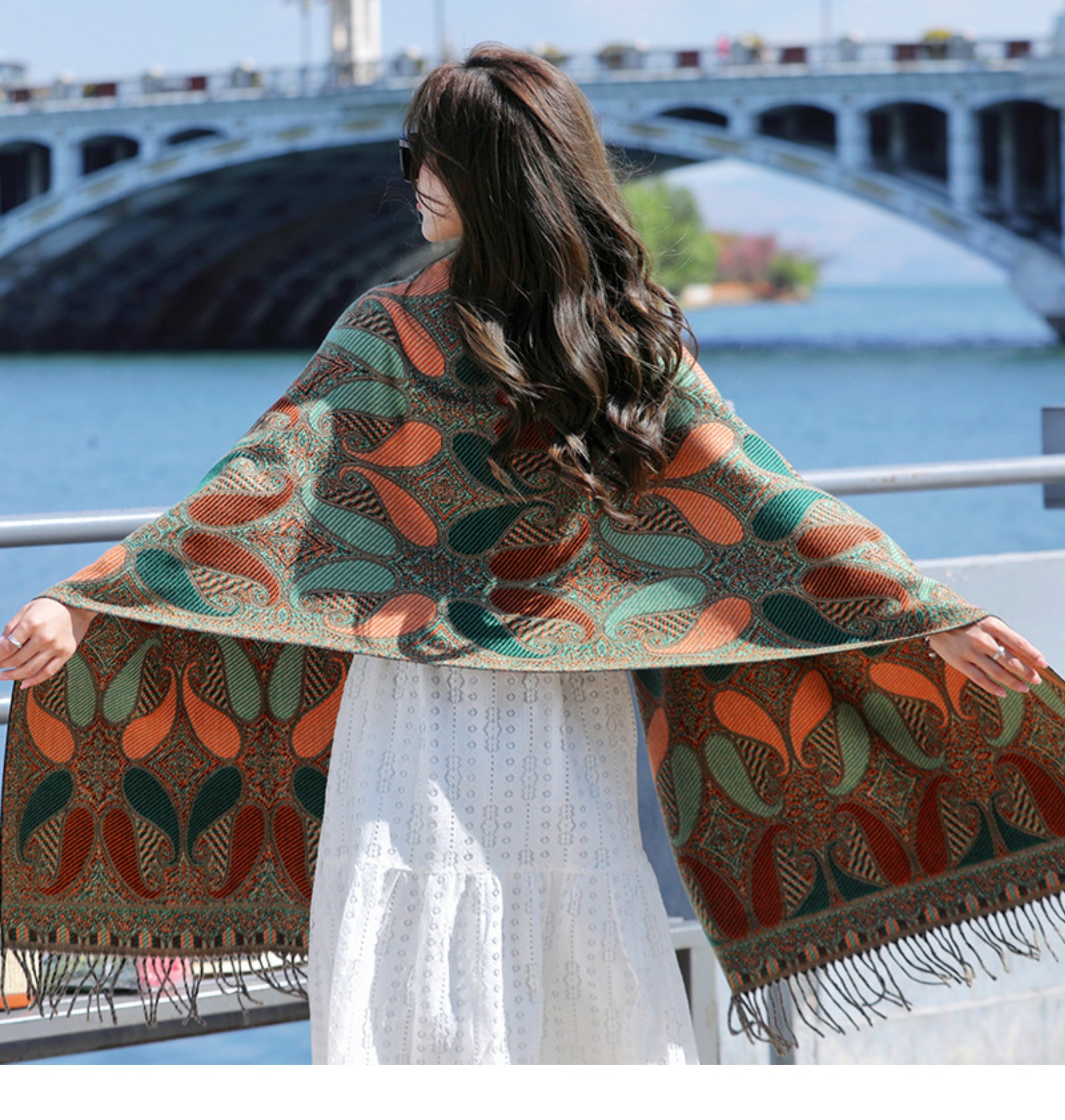 Title 4, Retro Ethnic Style Shawl Women