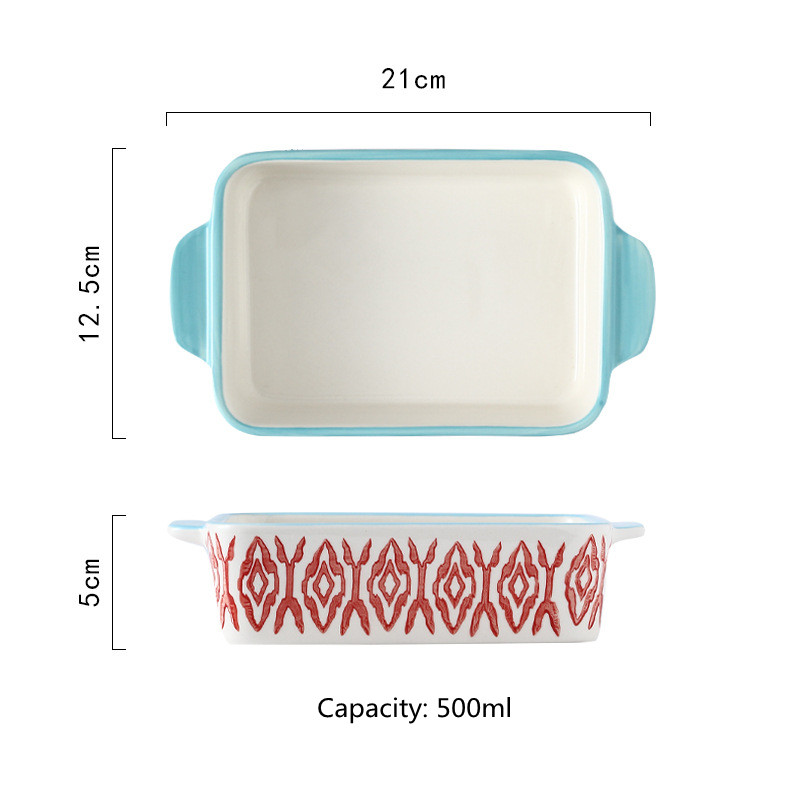 Title 3, Rectangular Plate And Binaural Baking Bowl