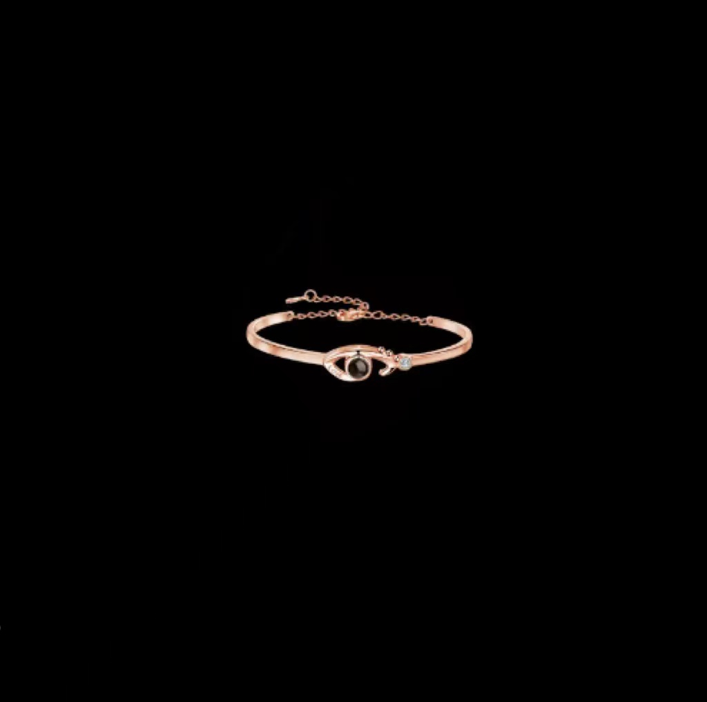 Title 8, Projection Demon Eye Bracelet Female Sterling S...