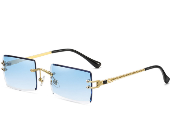 Gold frame gradient blue C4