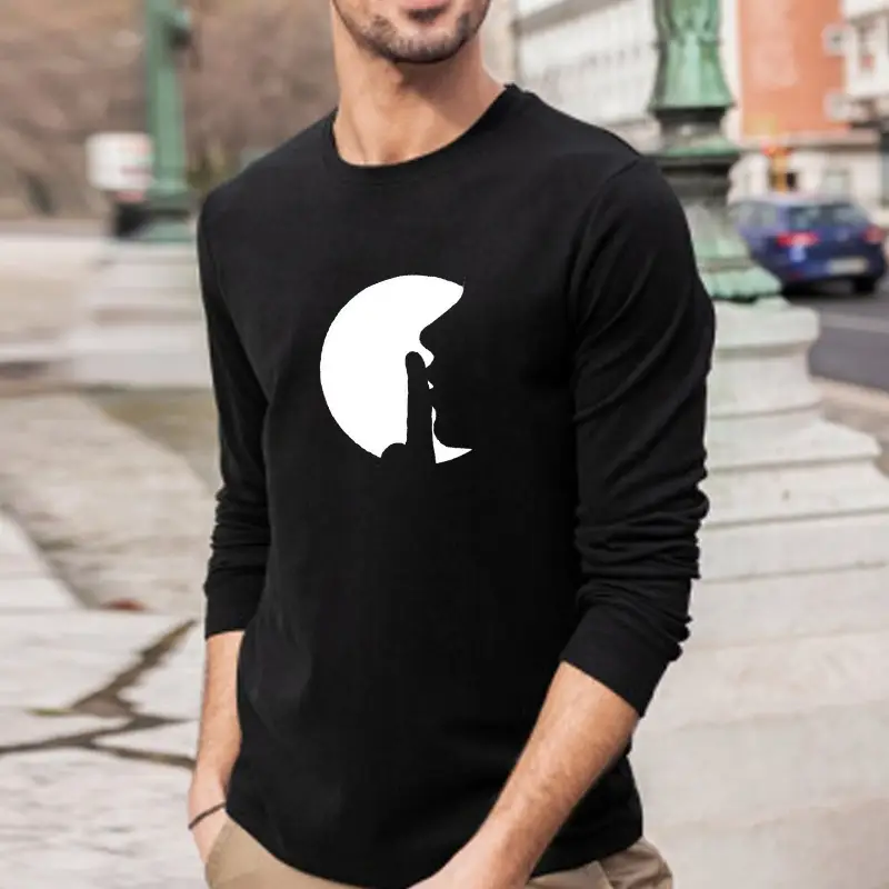 European And American Trendy Brand Round Neck T-shirt Black T-shirt