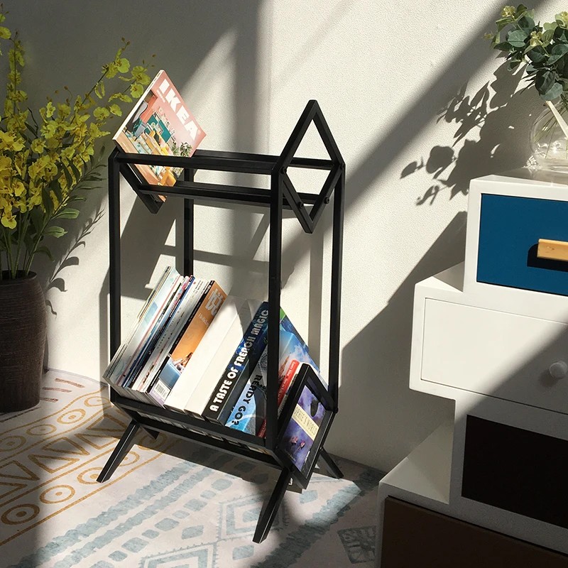 Metal Vinyl Record Stand Holds 140-160 LPs Black Storage Organizer&Display Rack — image 2