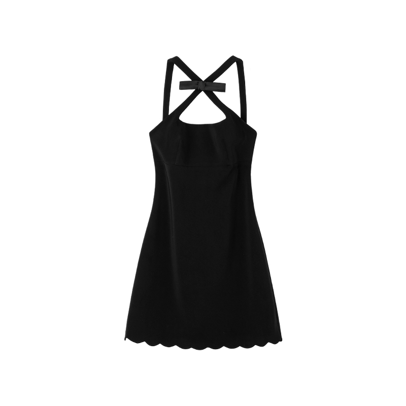 Bow Knot Back Slim Dress Dress Banquet