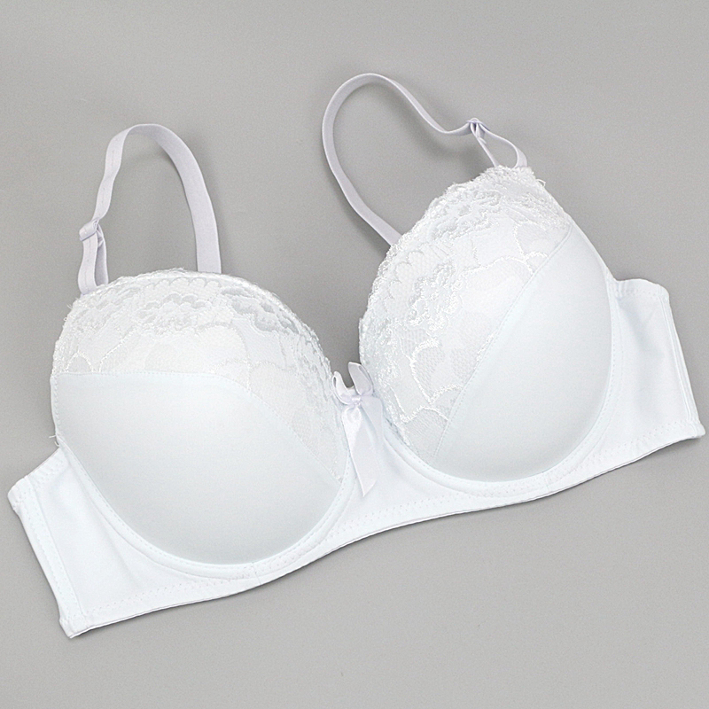Lace Patchwork Embroidered Thin Plus Size Bra — image 1
