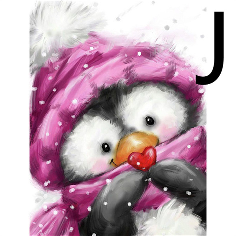5D Cartoon Diamond Painting Penguin Embroidery Animal