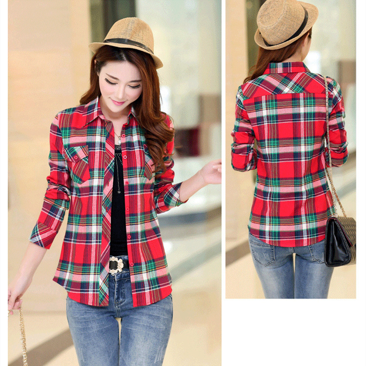 Title 6, Shirt Plus Fleece Plaid Shirt Slim Jacket