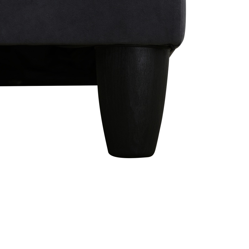 Pickup Only--Dark Grey Massa Flannel 4-Piece Couch Living Room Sofa Set