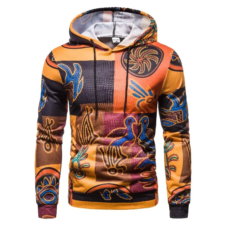 Fashion Men's Hooded Sweater Casual Jacket