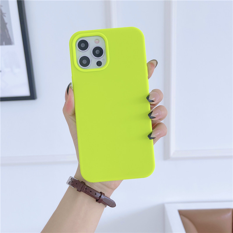 Liquid Silicone Mobile Phone Case All-inclusive Solid Color - Image 14