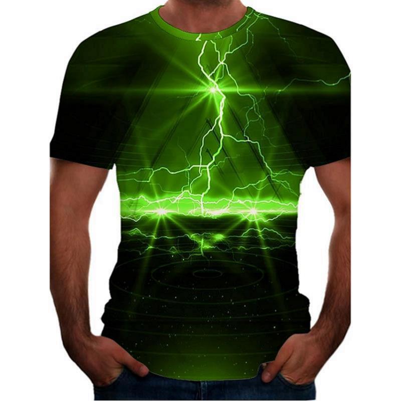 Title 26, Camisetas Masculinas Casuais com Estampa 3D Man...