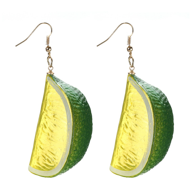 Title 1, Party Holiday Lemon Horn Fruit Earrings