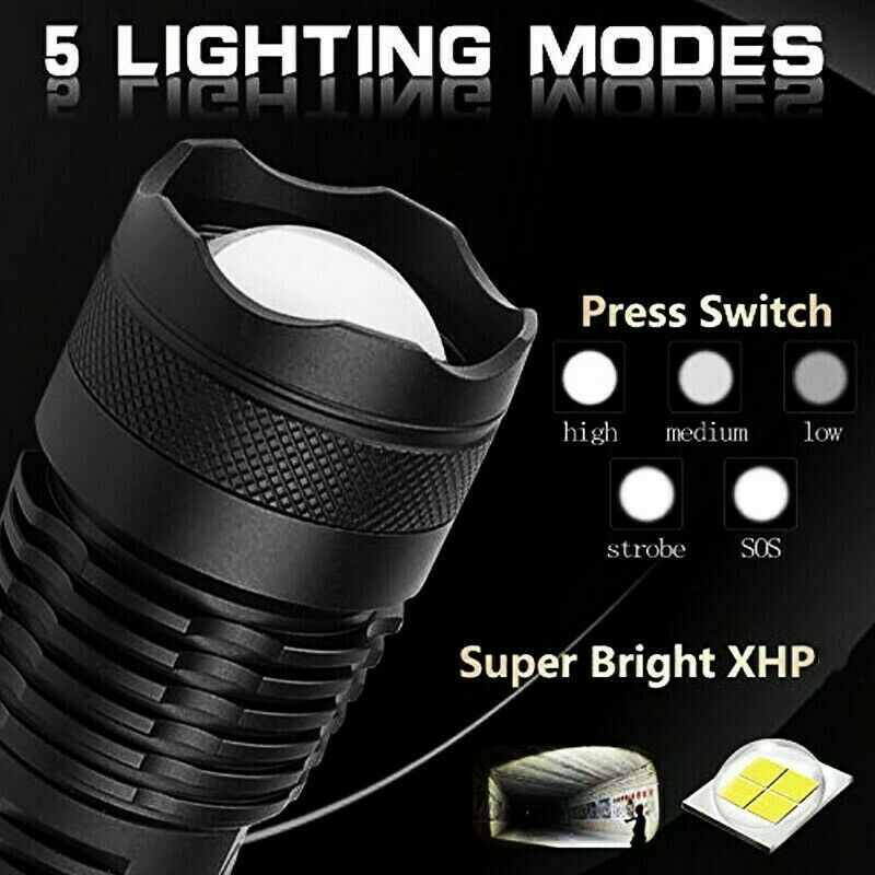 Tactical Flashlight Police Multi-mode Handheld Flashlamp Torch Waterproof Lamp — image 12