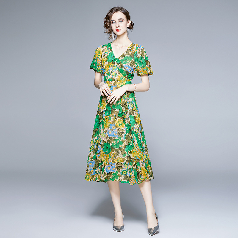 Chiffon Floral Dress, picture 4 of 5