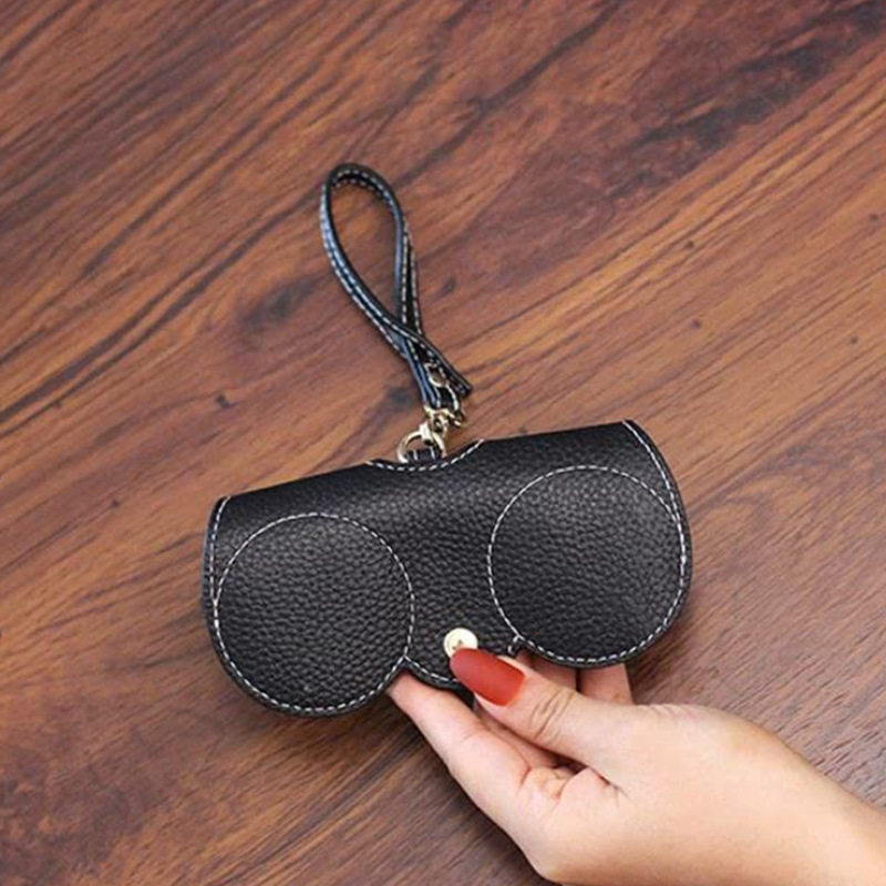 Title 5, New PU Portable Simple Glasses Bag