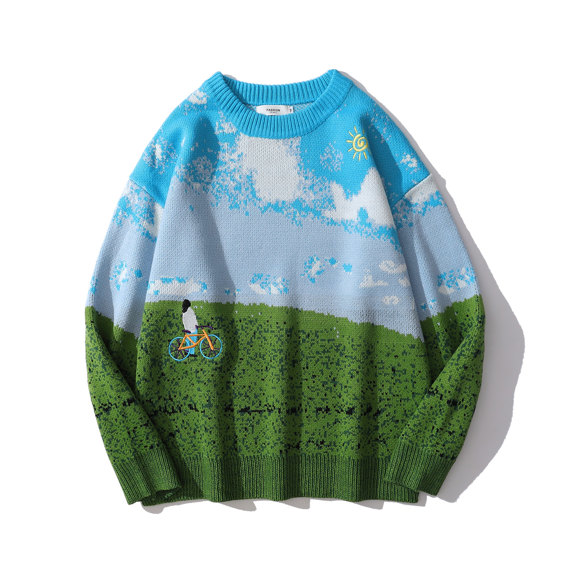 Brand Landscape Jacquard Sweater