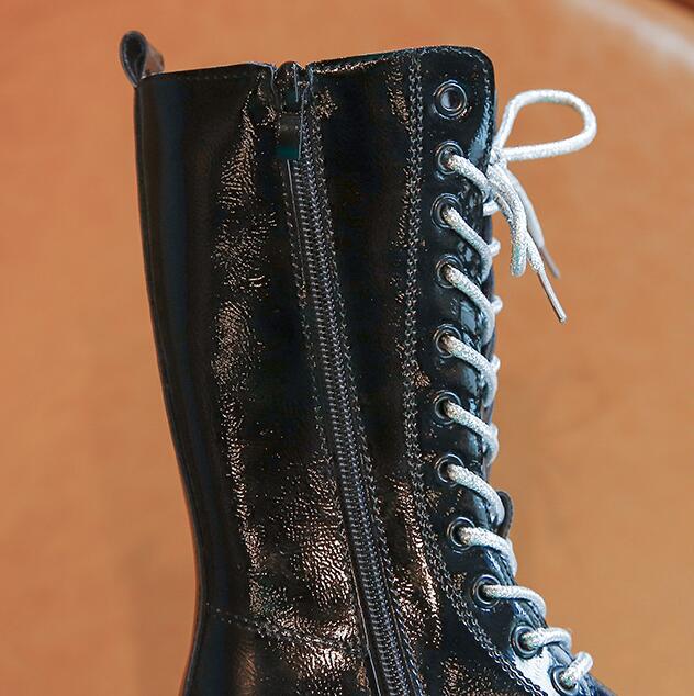 Title 2, High-Top Girls Long Martin Leather Boots