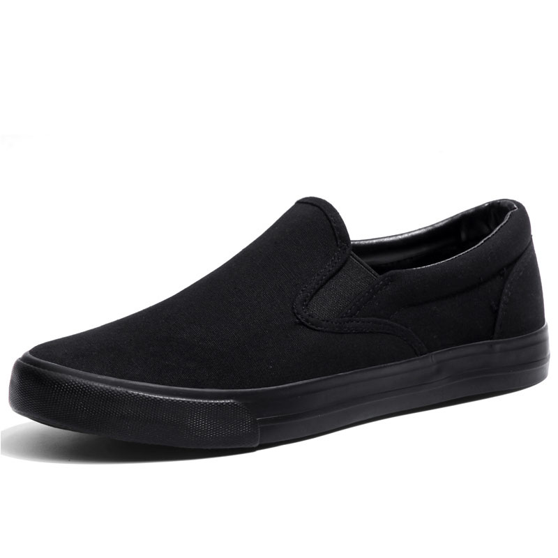 Title 1, All black couple canvas shoes