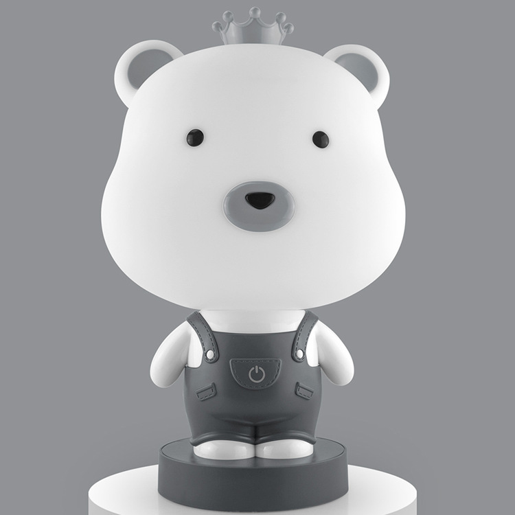 Bear desk lampgrey