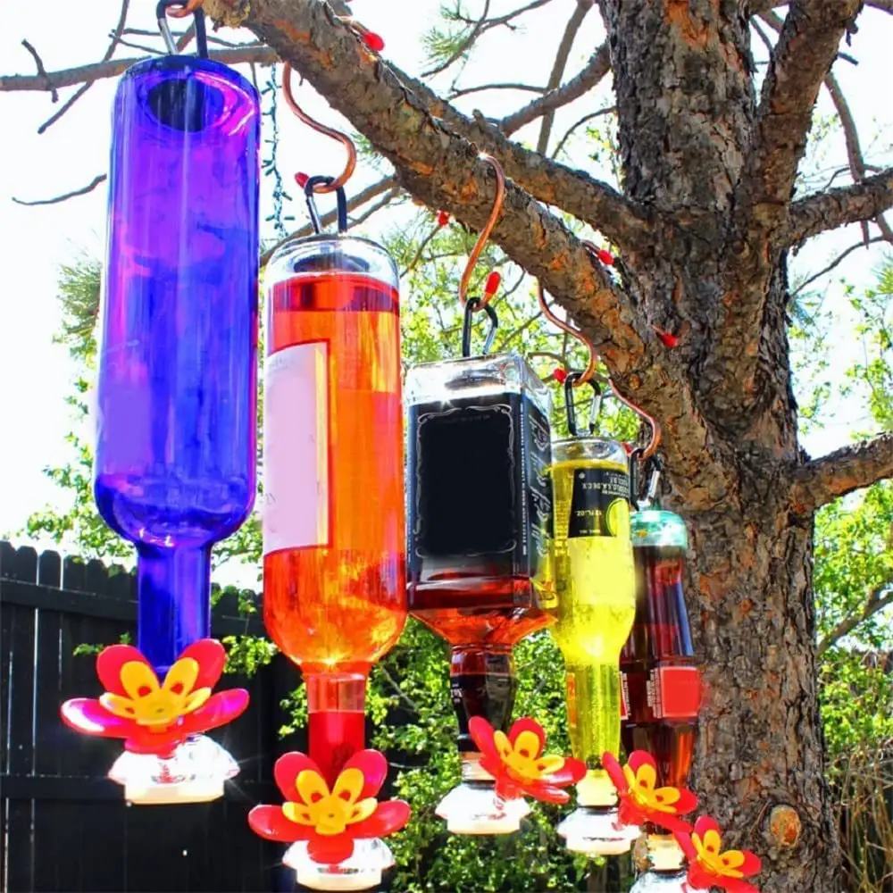 Outdoor Garden Courtyard Wine Bottle Bird Landscape