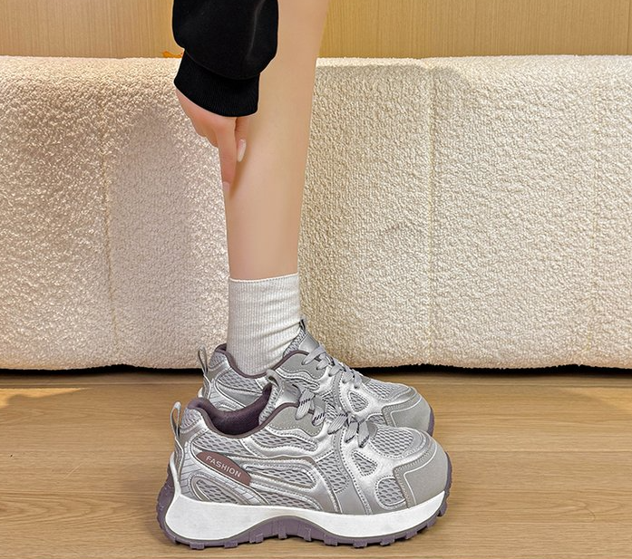 Women's Thick Bottom Elevated Dad Shoes, New 2026 Spring Style, Mesh Breathable... 4