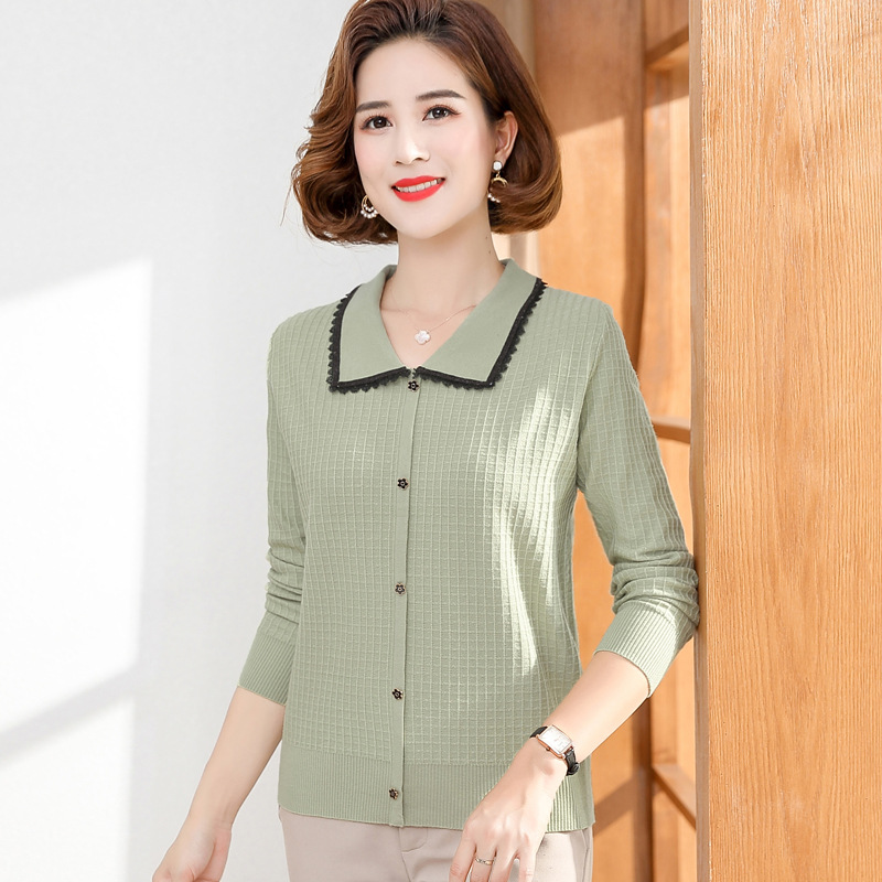 Pure Color Long-sleeved Knitted Bottoming Shirt Thin Section