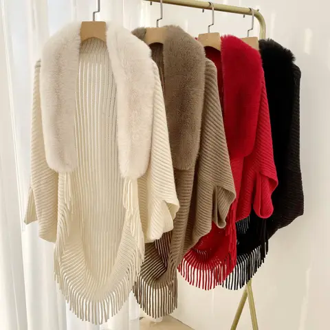 Scarf Women Solid Color Cashmere Winter Keep Warm