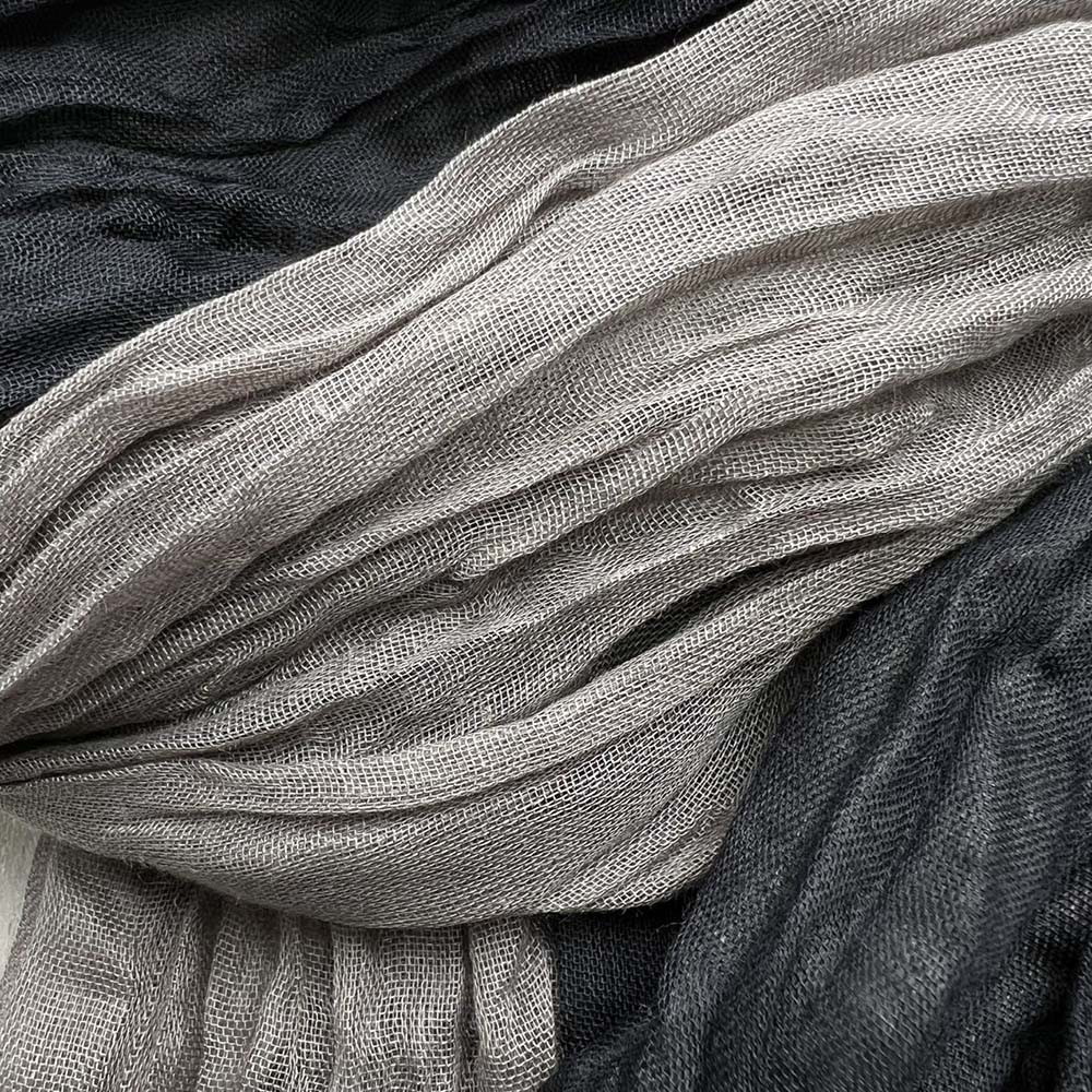 Textured Casual Scarf ,Khaki Black Crinkle Scarf ,vacation,daily Life,evening Party,Office Appropriate Subtlety For Women Men,for Casual Outfits - Women's Clothing