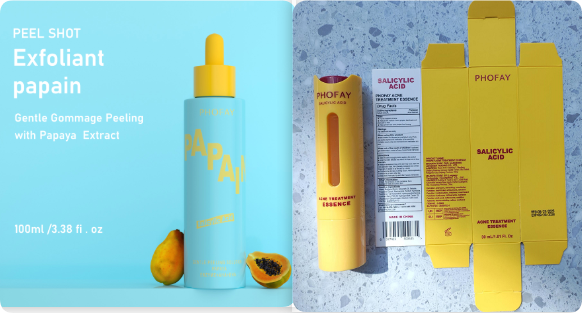 PHOFAY GENTLE PEELING SOLUTION PAPAYA ENZYME AHA BHA — foto 3
