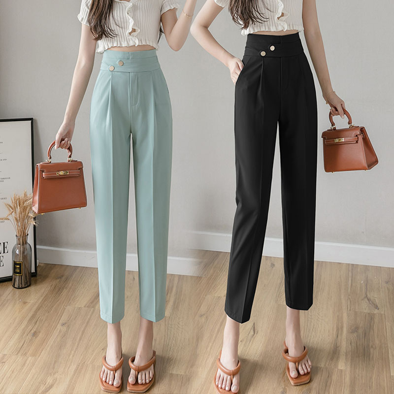 Women's Thin Feet Drape Straight-leg Pants