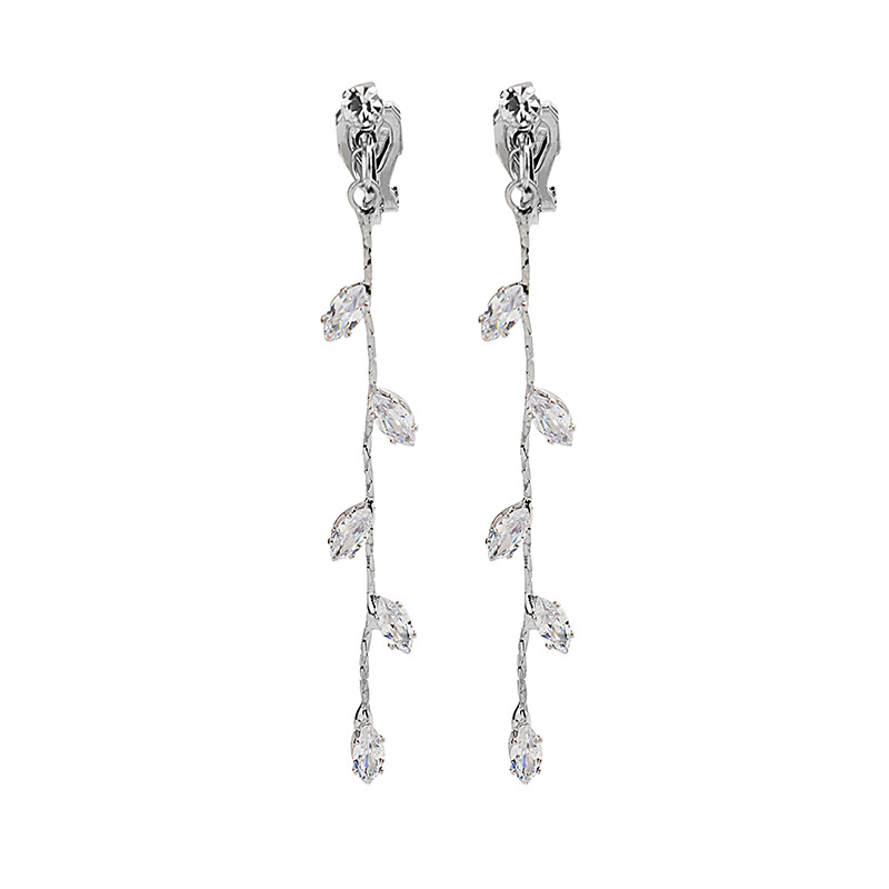 Title 2, Elegant Leaf Tassel Long Ear Clip