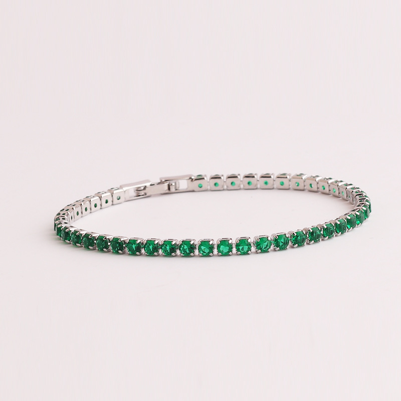 Green Zircon Jewelry Pull Bracelet Female