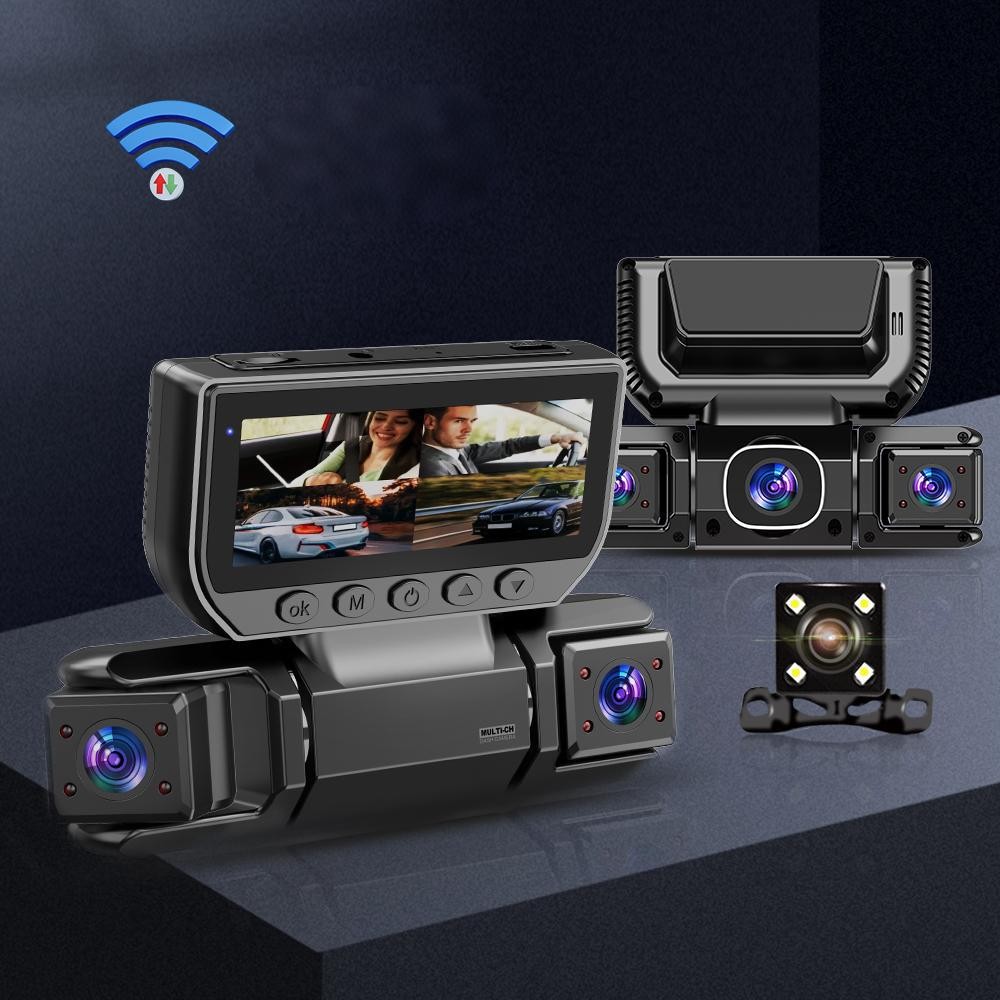 5G WiFi Dash Cam 4 Channel 360 Front Rear Inside DashCam, FHD 1080P Car Camera — image 11