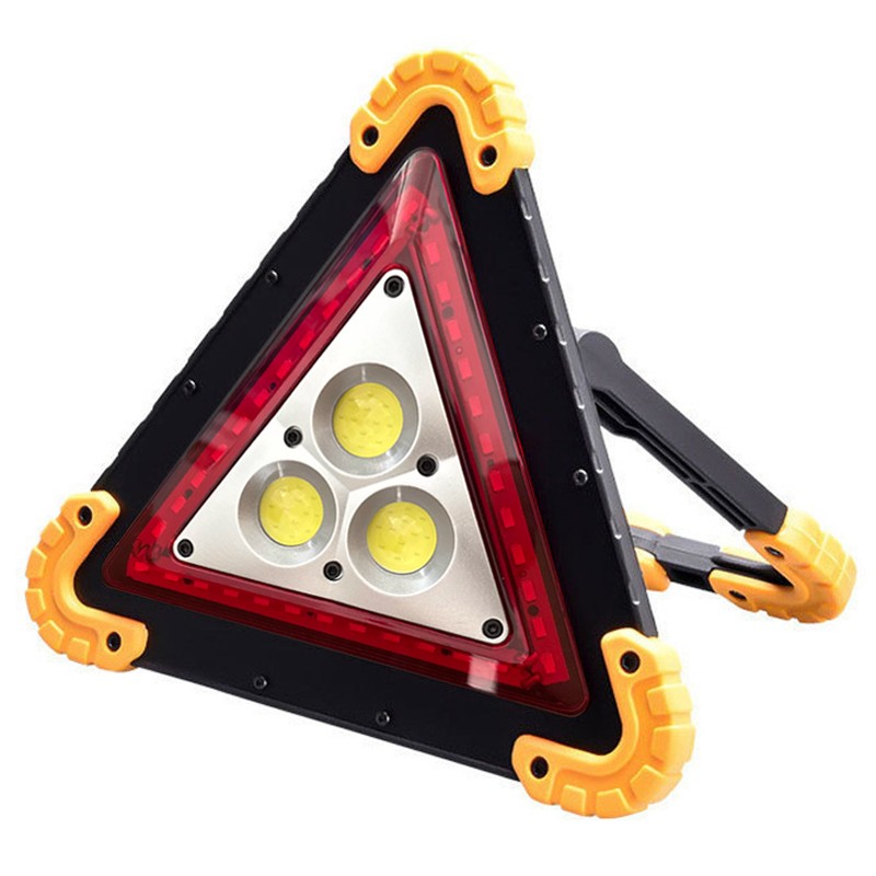 30W Car Breakdown Triangle LED Emergency Safety Stop Sign With Red Warning Light — image 7